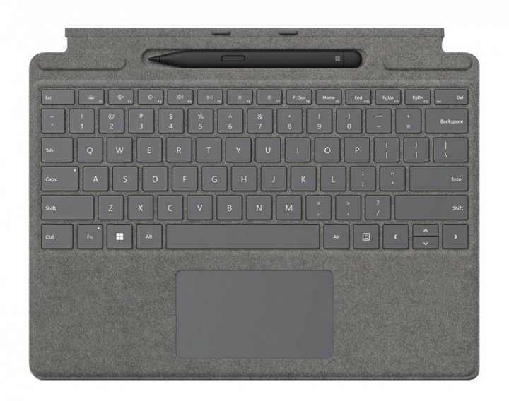 Клавіатура бездротова Microsoft Surface Signature з ручкою Surface Slim Pen 2 Commercial Platinium для Pro 8 / Pro X (8X8-00067) - зображення 1