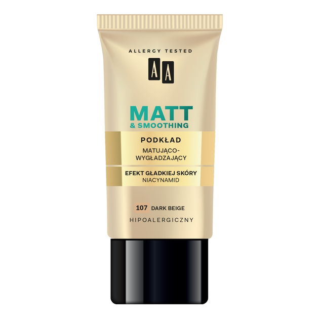 Праймер AA Make Up Matt матуючий розгладжуючий 107 Dark Beige 30 мл (5900116023212) - зображення 1