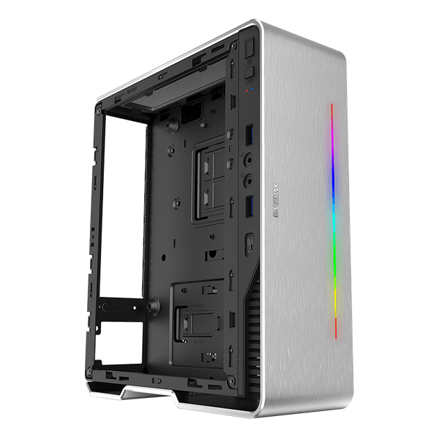 Корпус GameMax Violin Silver, 180W, Mini-ITX, 197х80х235 мм, 5.9кг - изображение 3