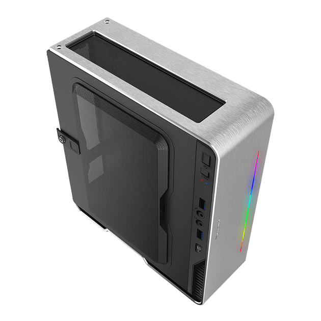 Корпус GameMax Violin Silver, 180W, Mini-ITX, 197х80х235 мм, 5.9кг - изображение 5