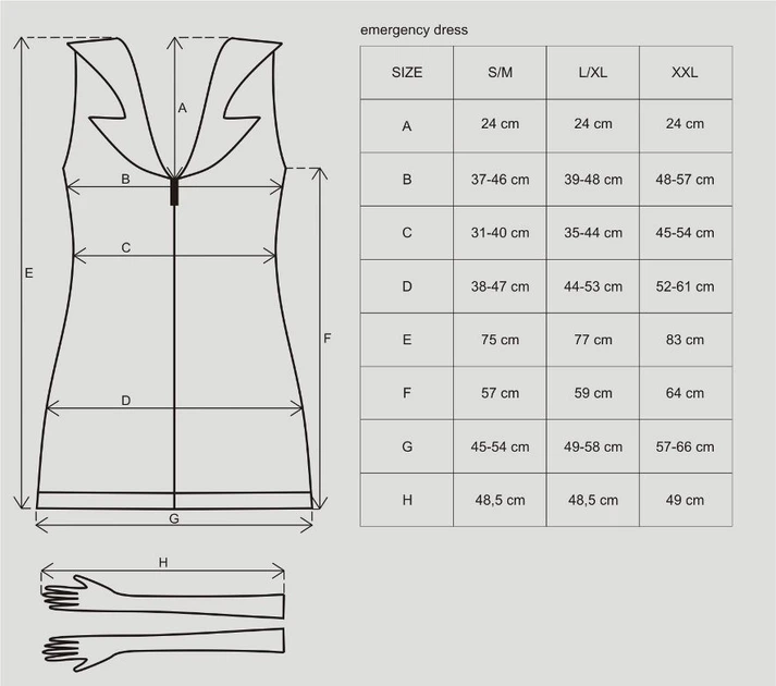 Эротический костюм медсестры Obsessive Emergency dress белый S/M - изображение 4
