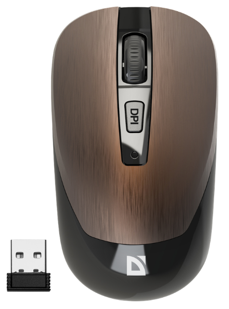 Міша Defender Wave MM-995 Wireless BRONZE (52992) (6918376) - Фото 1 Міша Defender Wave MM-995 Wireless BRONZE (52992) (6918376) - зображення 1