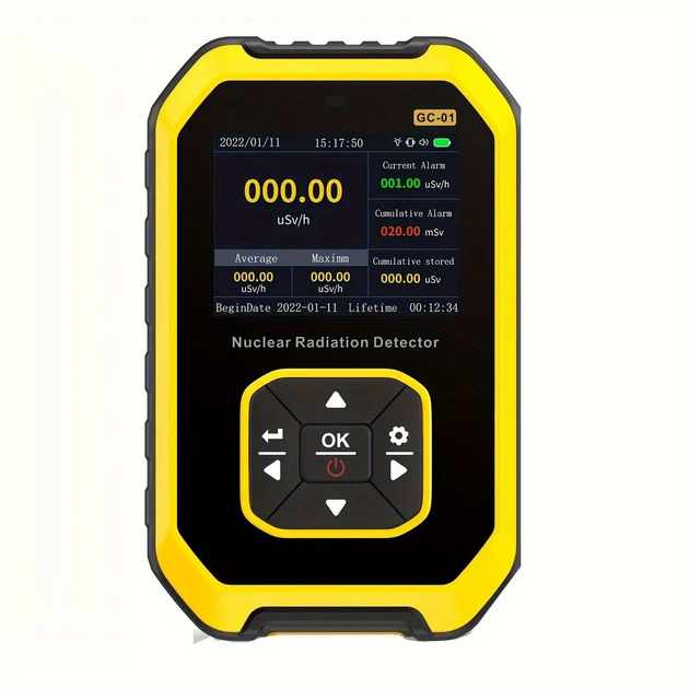 Измеритель радиации GC 01 со счетчиком Гейгера, желтый (72468261 ...