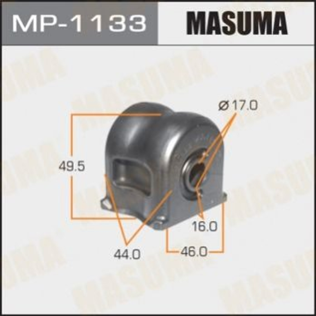 Втулки стабилизатора MASUMA MP1133 51306T2AR02, 51306T2AR01 - изображение 1