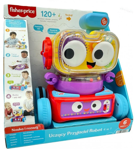 Interaktywny robot Fisher-price Uczacy Przyjaciel 4 w 1 (194735012107) - Zdjęcie 1 Interaktywny robot Fisher-price Uczacy Przyjaciel 4 w 1 (194735012107) - obraz 1