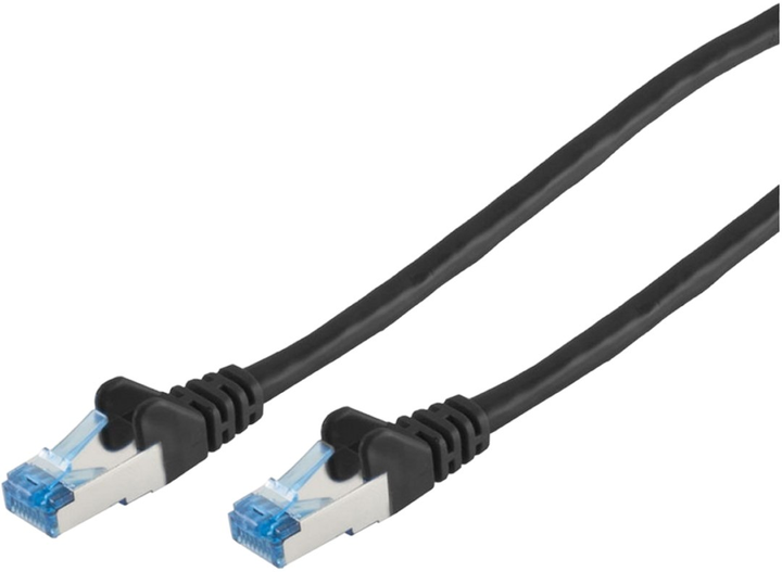 Patchcord TB Cat 6a RJ45 S/FTP 0.25 m Black (4017538063984) - obraz 1