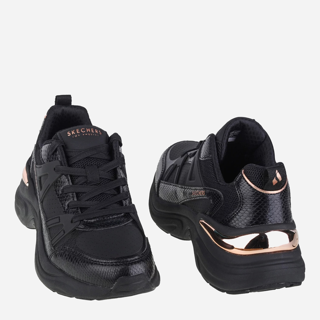 Sneakersy damskie na platformie do kostki Skechers Hazel-Faye 177576-BBK 37 (7US) 24 cm Czarne (196989735696) - obraz 2