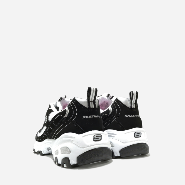 Жіночі снікери Skechers D'Lites - Biggest Fan 11930-BKW 38 (8US) 25 см Чорний/Білий (889110354094) - зображення 3