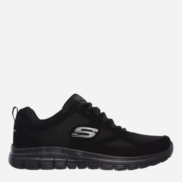 Buty sportowe męskie z siatki do kostki oddychające Skechers Burns-Agoura 52635-BBK 46 (12US) 30 cm Czarne (190872054741) - obraz 1