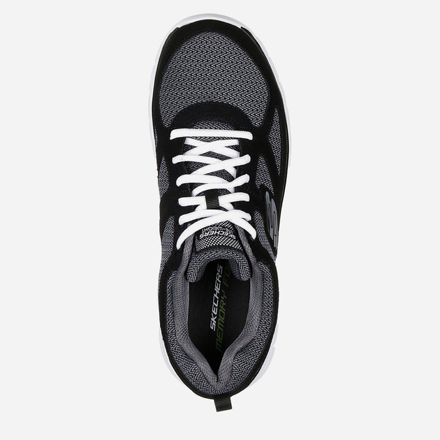 Чоловічі кросівки Skechers Burns-Agoura 52635-BKW 42 (9US) 27 см Чорний/Білий (190872054826) - зображення 4