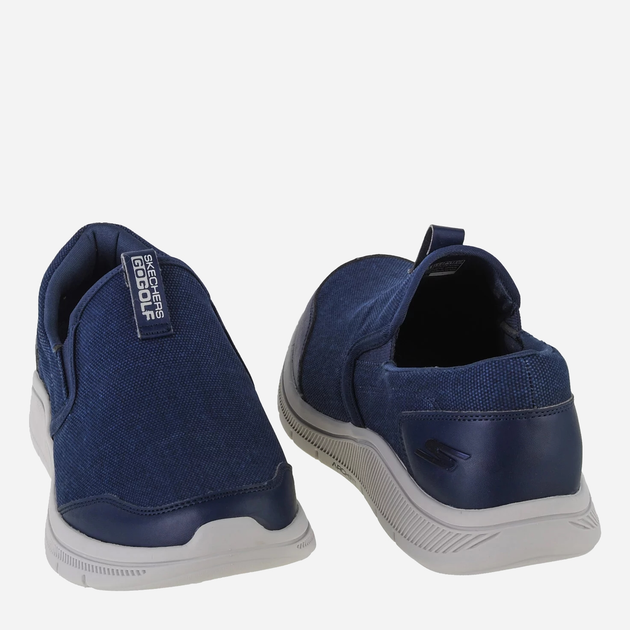 Чоловічі сліпони Skechers Go Golf Arch Fit Walk 214035-NVGY 44.5 Сині (195969459645) - зображення 4