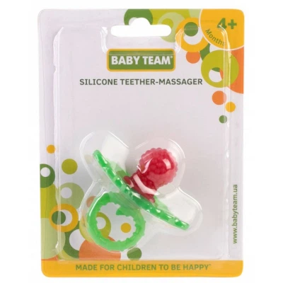 Прорезыватель Baby Team масажер силиконовый Малинка (4007) - изображение 2
