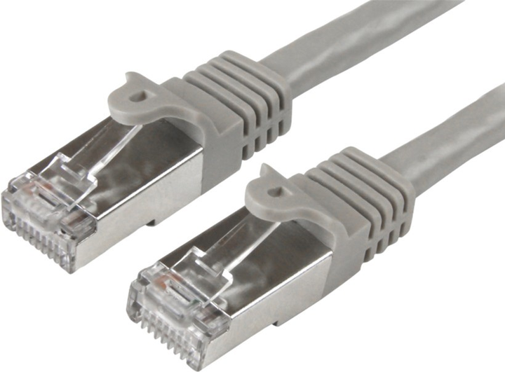 Patchcord ShiverPeaks Cat 6a RJ45 S/FTP 5 m Grey (4017538064295) - obraz 1