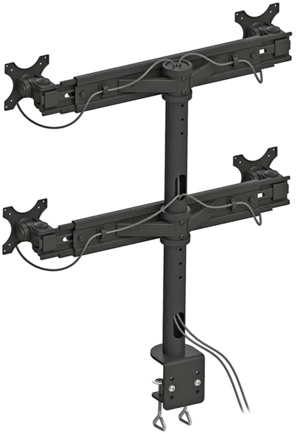 Uchwyt biurkowy Neomounts FPMA-D700D4 Black (8717371442491) - obraz 3