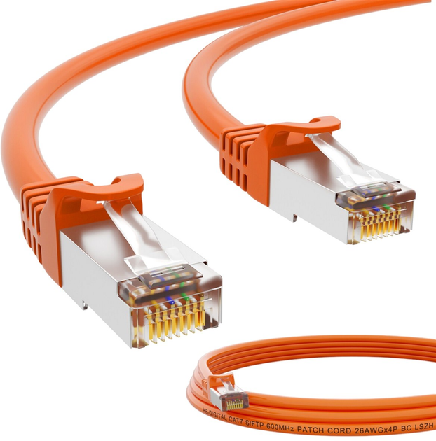 Patchcord TB Cat 7 S/FTP RJ45 2 m Orange (4017538967985) - obraz 1