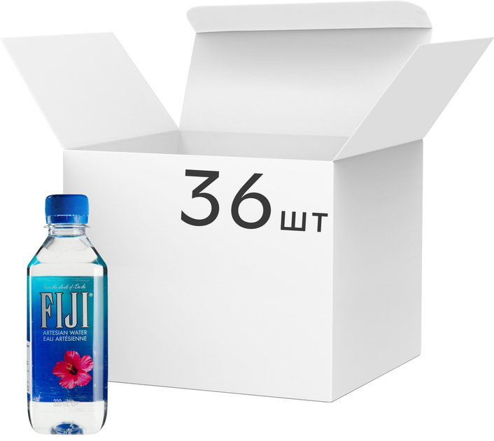Акция на Упаковка води мінеральної питної негазованої Fiji 0.33 л x 36 шт от Rozetka