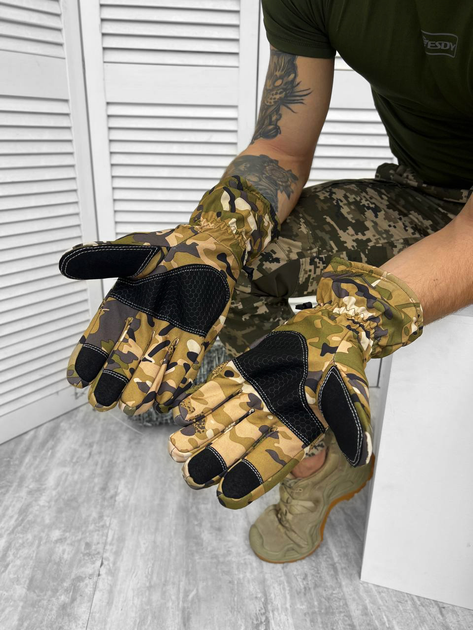 Тактичні сенсорні рукавички Tactical Gloves Multicam XL - зображення 2