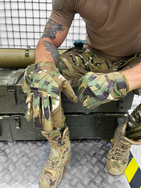 Тактичні рукавички M-Pact Tactical Gloves Multicam S - зображення 1