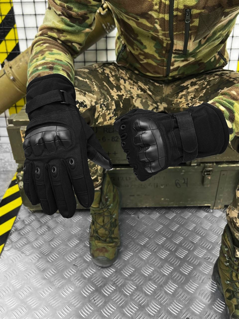 Тактичні зимові рукавички Tactical Gloves Black XXL - зображення 1