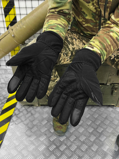 Тактичні зимові рукавички Tactical Gloves Black S - зображення 2