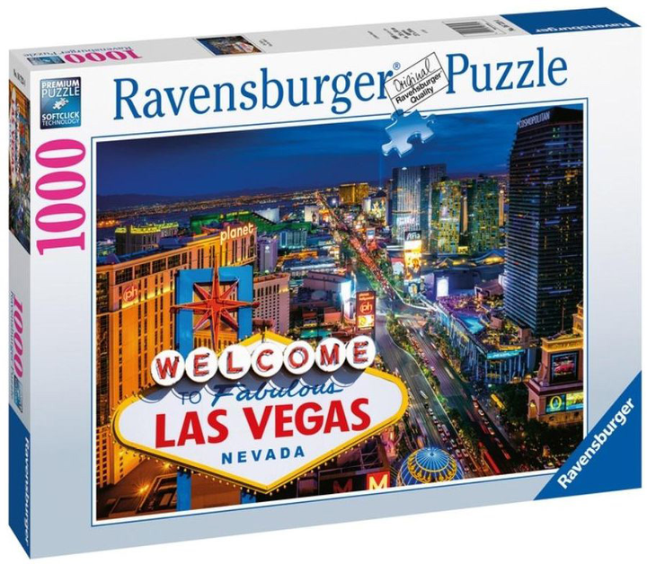 Puzzle Ravensburger Las Vegas 1000 elementów (4005556167234) - obraz 1