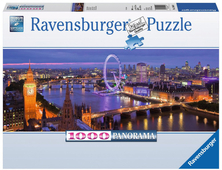 Puzzle Ravensburger Panorama Londyn nocą 1000 elementów (4005556150649) - obraz 1