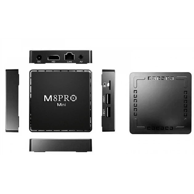 Игровая андроид ТВ приставка с Android TV + 2 джойстика M8PRO Mini ретро консоль PS1, Dendy, Sega для телевизора - изображение 5