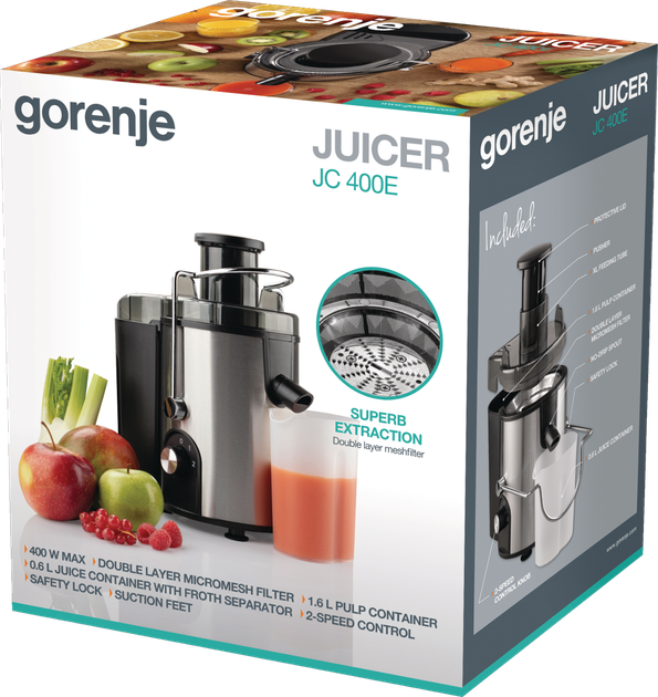 Соковижималка Gorenje JC400E (EJ01C) (6909545) - изображение 3
