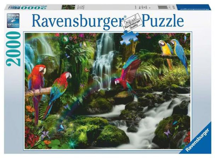 Puzzle Ravensburger Papugi w dżungli 2000 elementów (4005556171118) - obraz 1