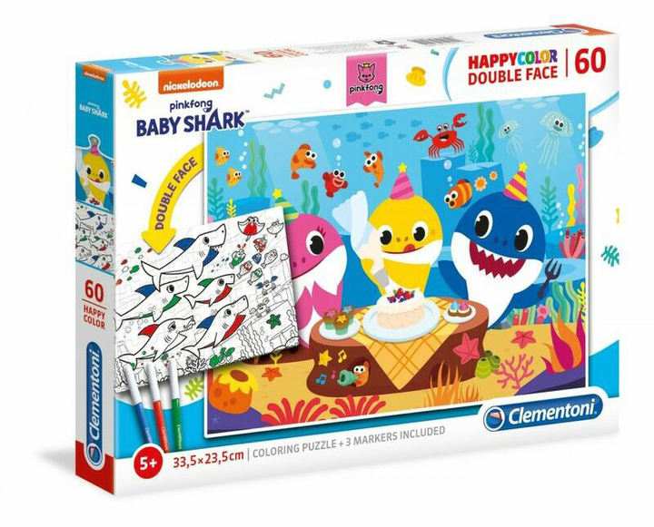 Puzzle Clementoni Baby Shark 60 elementów (8005125260959) - obraz 1