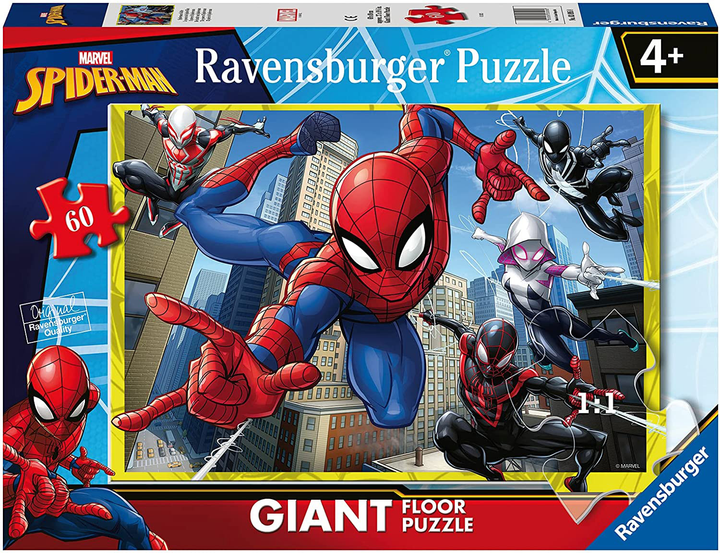 Puzzle Ravensburger Gigant Spider-Man 60 elementów (4005556030958) - obraz 1