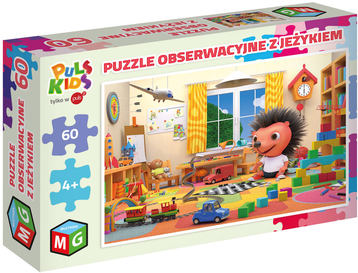 Puzzle Multigra obserwacyjne z językiem 60 elementów (5903796605105) - obraz 1