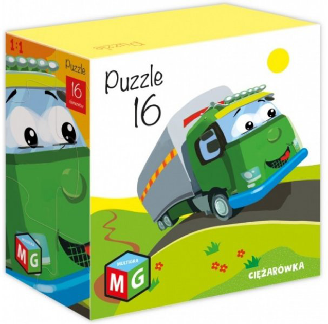 Puzzle Multigra Ciężarówka 16 elementów (5903796605624) - obraz 1