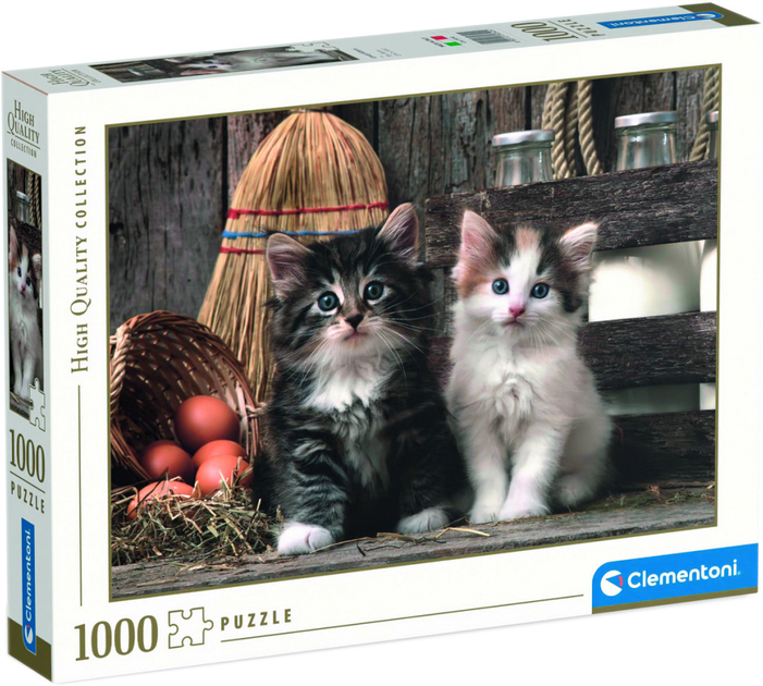 Puzzle Clementoni Lovely Kittens 1000 elementów (8005125393404) - obraz 1