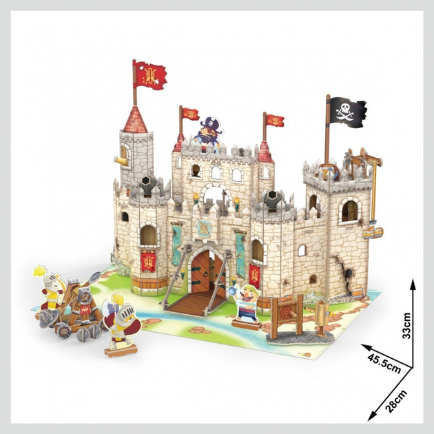 Puzzle 3D Cubic Fun Zamek piratów 183 elementy (6944588208332) - obraz 2