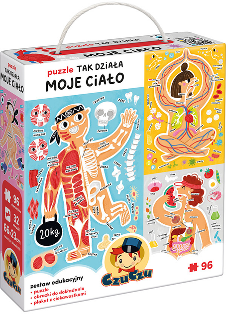 Puzzle Czuczu Tak działa moje ciało 96 elementów (5902983492429) - obraz 1