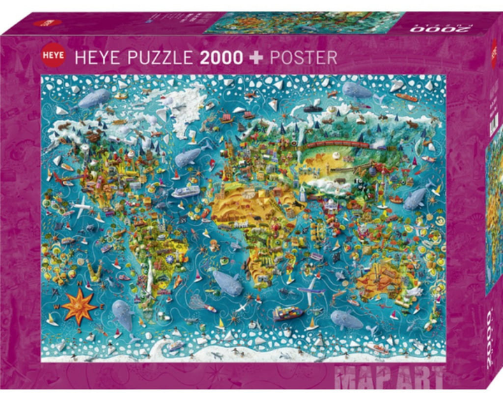 Puzzle Heye Nasz świat 2000 elementów (4001689299835) - obraz 1
