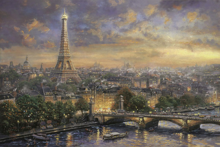 Puzzle Schmidt Kinkade: Paris city of love 1000 elementów (4001504594701) - obraz 2