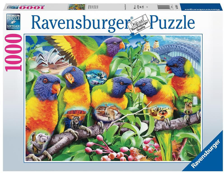 Puzzle Ravensburger Kraina Lorikeet 1000 elementów (4005556168156) - obraz 1
