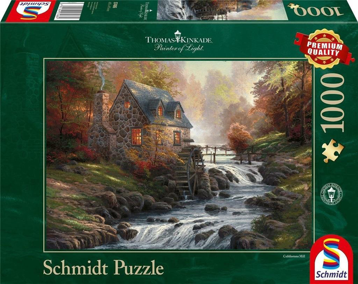 Puzzle Schmidt Thomas Kinkade W starym młynie 1000 elementów (4001504574864) - obraz 1