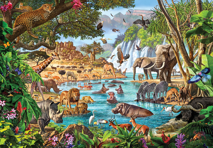 Puzzle Clementoni Africa Waterhole 3000 elementów (8005125335510) - obraz 2