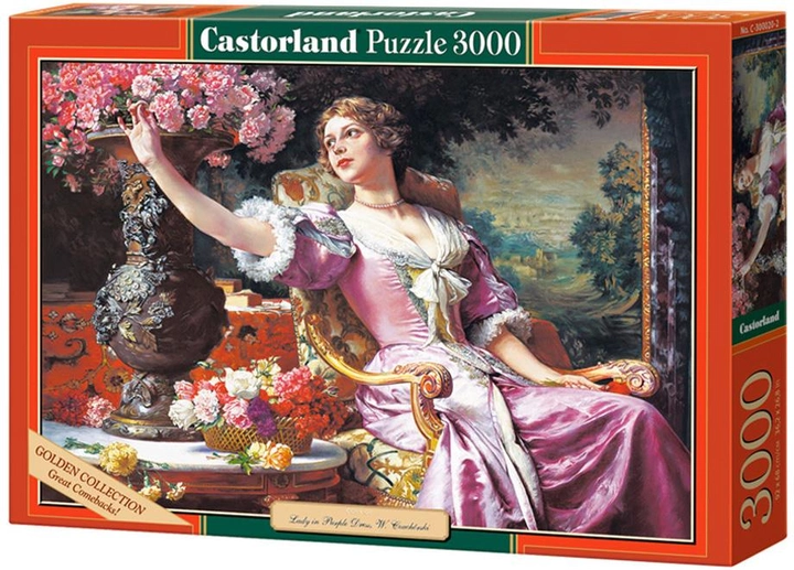 Puzzle Castor Copy: Kobieta w fioletowej suknie 3000 elementów (5904438300020) - obraz 1