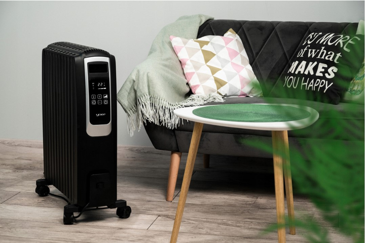 Масляный электрический обогреватель радиатор Yoer Inferno OFR1025BK 2500 Вт 10 ребер Черный - изображение 11
