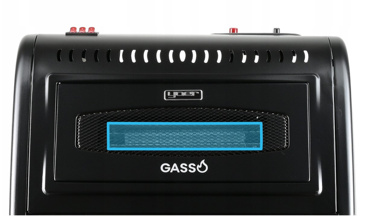 Обігрівач газовий та електричний 2в1 Yoer Gasso GH01BK 5700 Вт Чорний - зображення 7