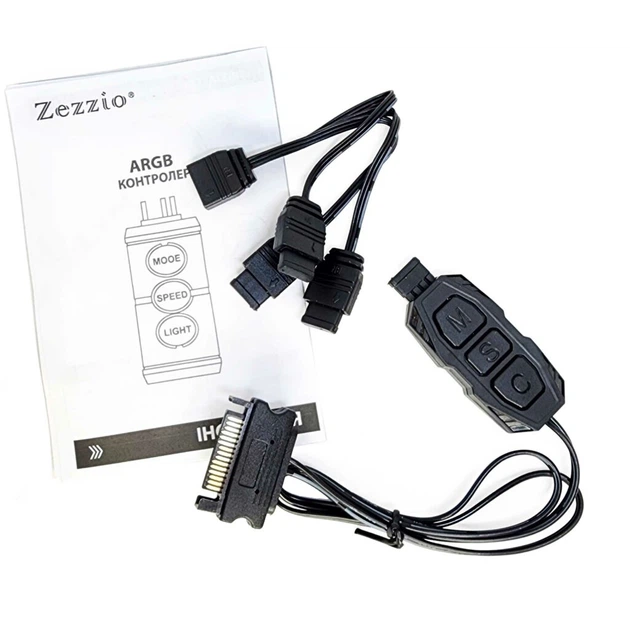 Контроллер управления Zezzio ARGB 3-Pin 5V/SATA (Zezzio ARGB controller Sata) - изображение 3