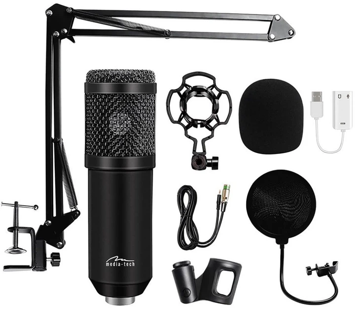 Мікрофон Media-Tech Професійний набір XLR USB Black (5906453103976) - зображення 2