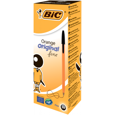 Ручка шариковая Bic Orange, черная (bc8099231) - изображение 2