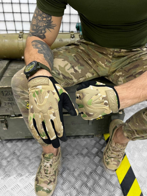 Тактичні рукавички Urban Defender Tactical Gloves Multicam M - зображення 1