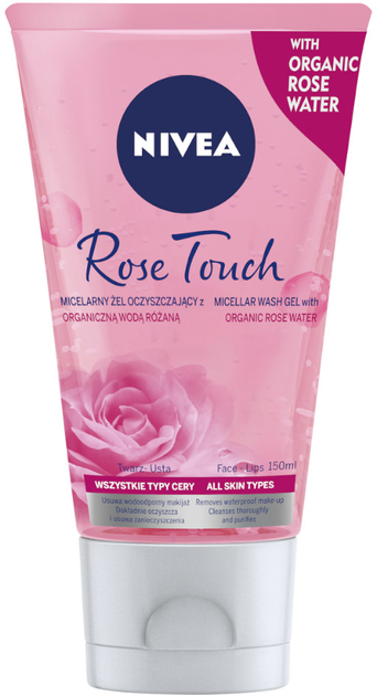 Żel micelarny Nivea Rose Touch oczyszczający z organiczną wodą różaną 150 ml (5900017065069) - obraz 1