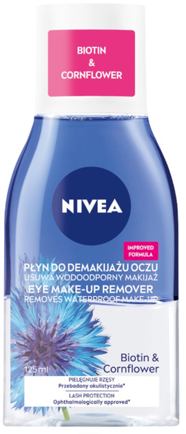 Płyn do demakijażu oczu Nivea dwufazowy Ekstrakt z Bławatka 125 ml (5900017040998) - obraz 1